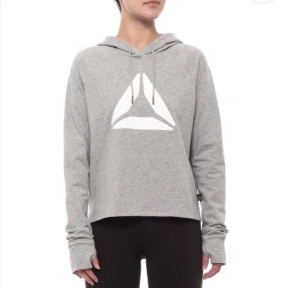 *CLOSEOUT* NWT Reebok Popover Hoodie, Grey, Size S - Picture 1 of 4